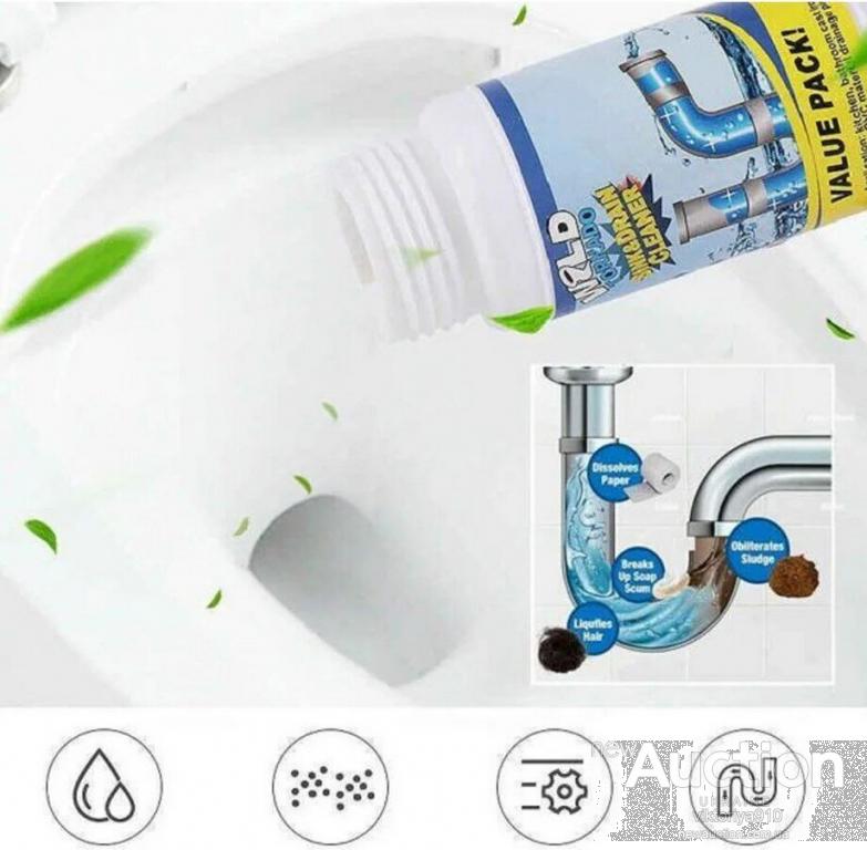 Мощный очиститель для мойки и слива WILD Tornado Sink & Drain Cleaner | Чистящее средство для труб