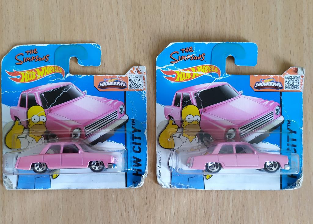 Hot wheels the simpsons family car top