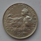 1 ескудо 1910 Португалія срібло з 1 грн