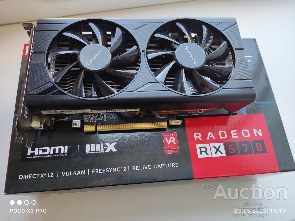 Видеокарта AMD Radeon RX 570 Dual-X Sapphire Pulse на 8GB/В отличном ...